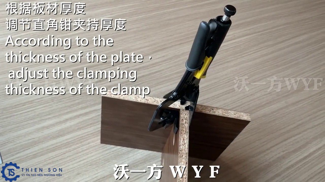 Kìm kẹp góc vuông, chữ T: dụng cụ nên có khi lắp tủ bếp và tủ áo