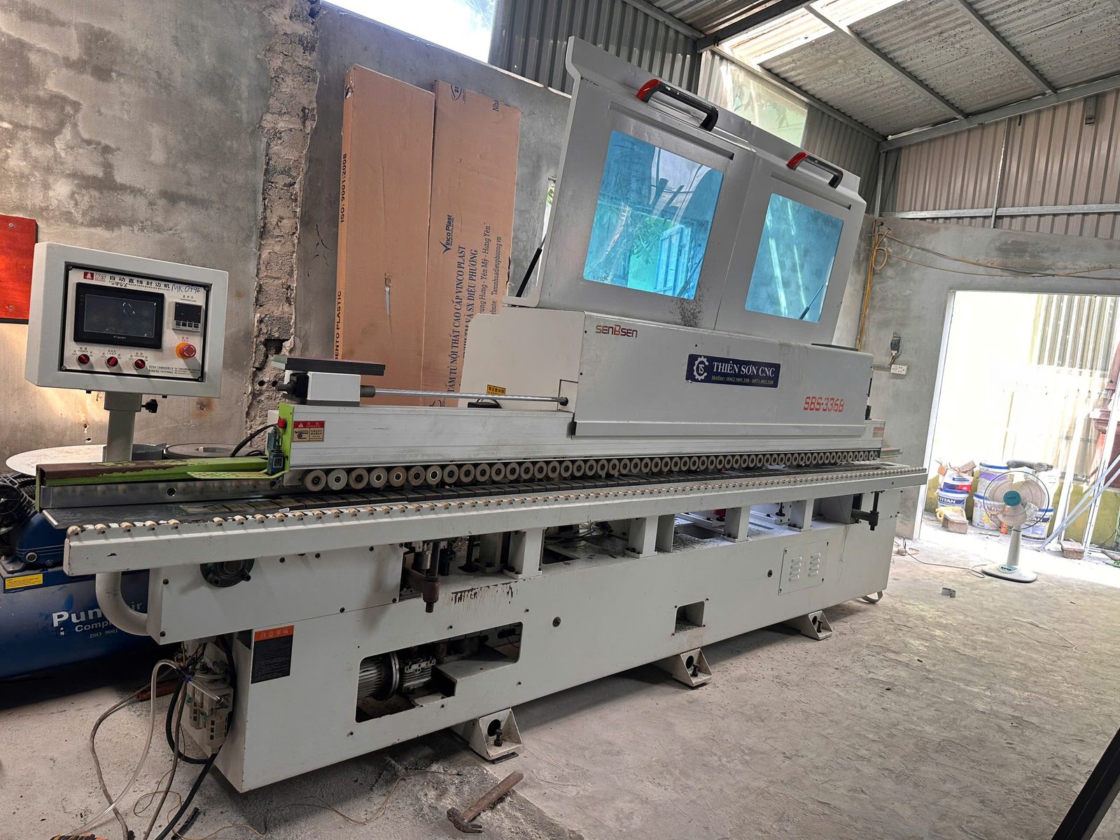 máy dán cạnh bị hở keo do đâu hình ảnh thực tế