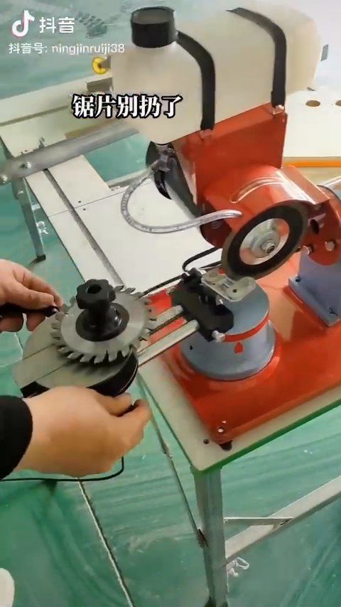 máy mài lưỡi cưa hình thực tế